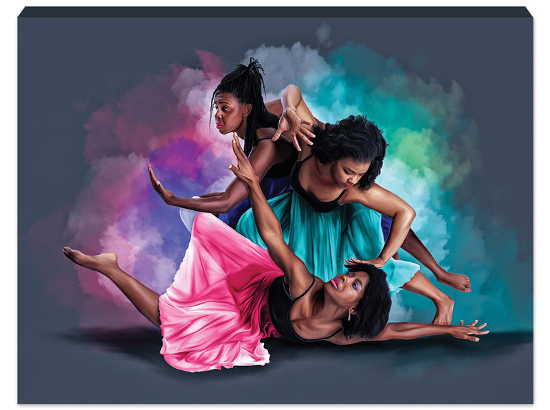 Praise Him with Dance Stretched Canvas (Large)