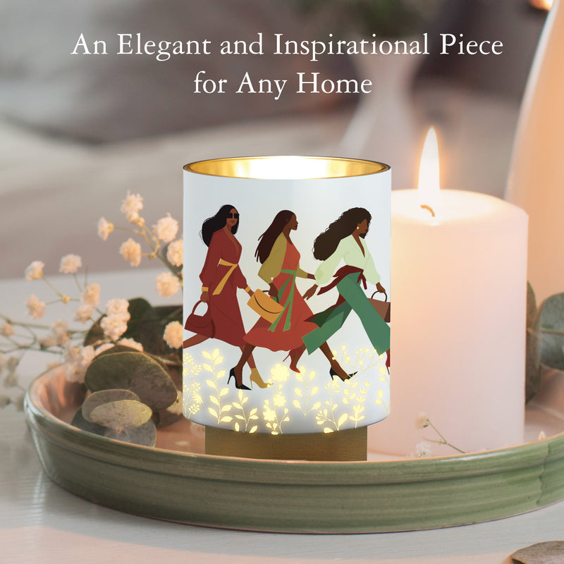 Woman With God LED candle