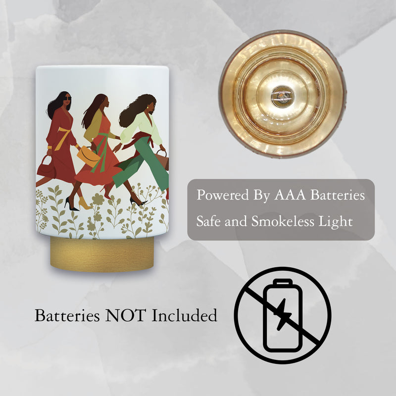 Woman With God LED candle