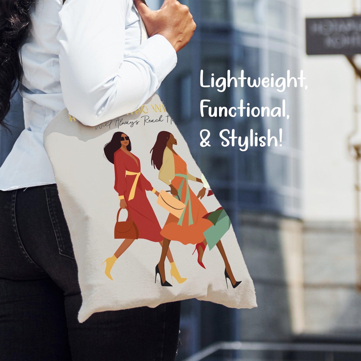 Woman with God Canvas Bag