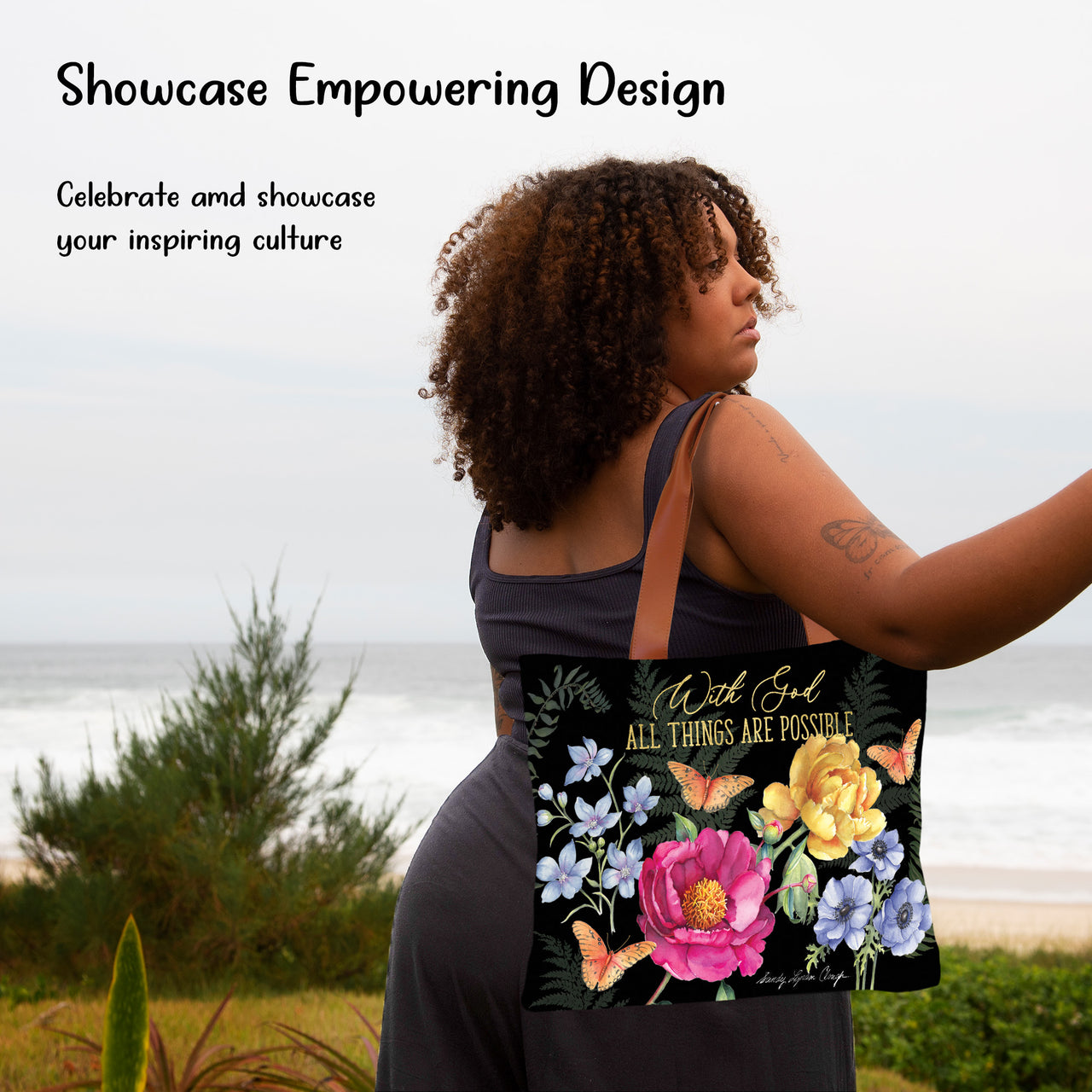 With God All Things Canvas Bag