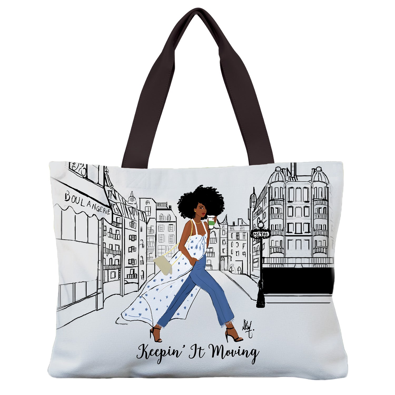 Keepin It Moving Canvas Bag