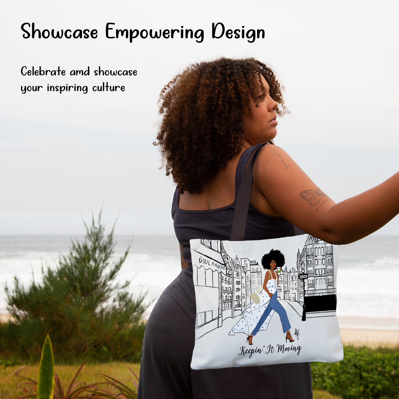 Keepin It Moving Canvas Bag