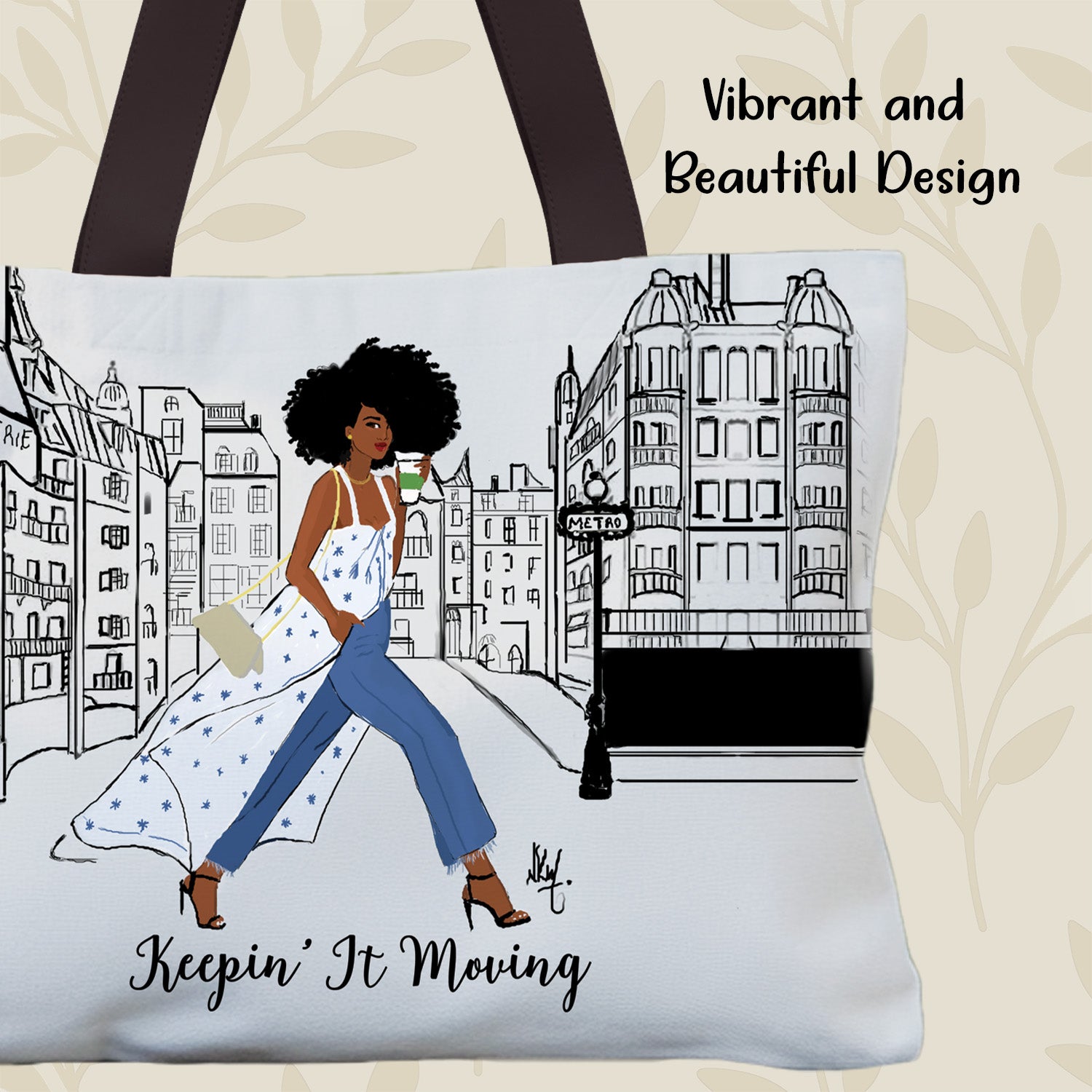 Keepin It Moving Canvas Bag