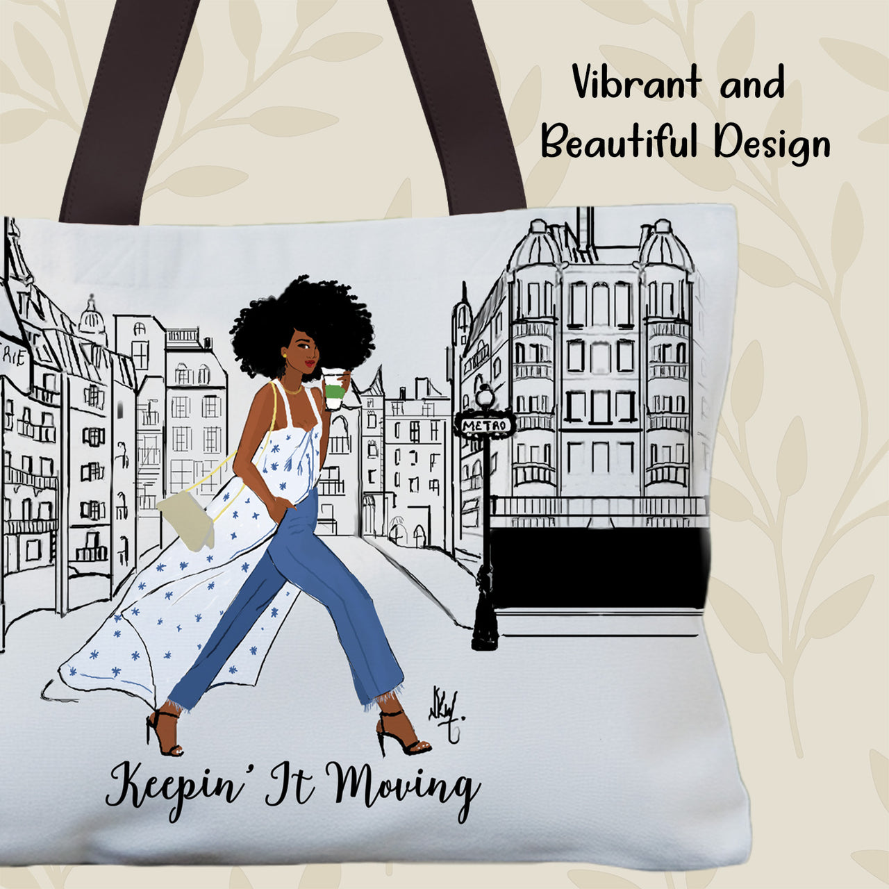 Keepin It Moving Canvas Bag