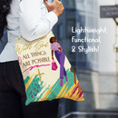 With God All Things Canvas Bag