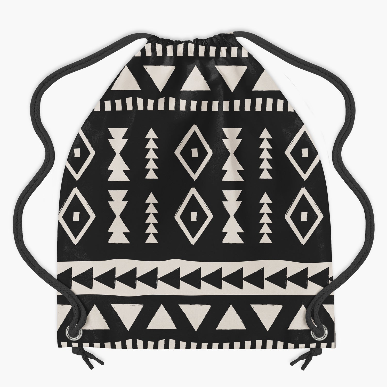 Mudcloth Drawstring Backpack