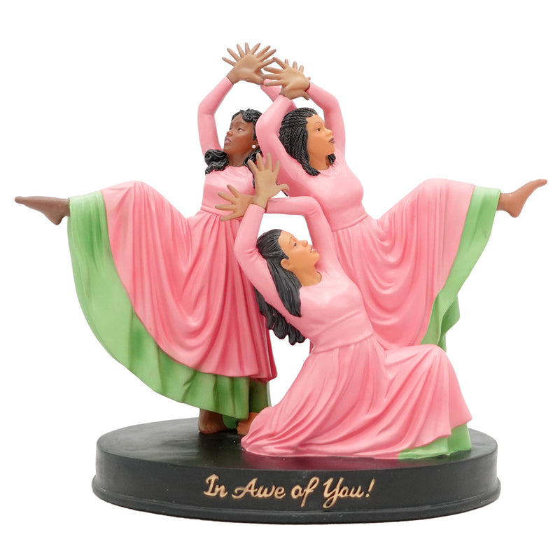 In Awe of You Figurine (Pink/Green)