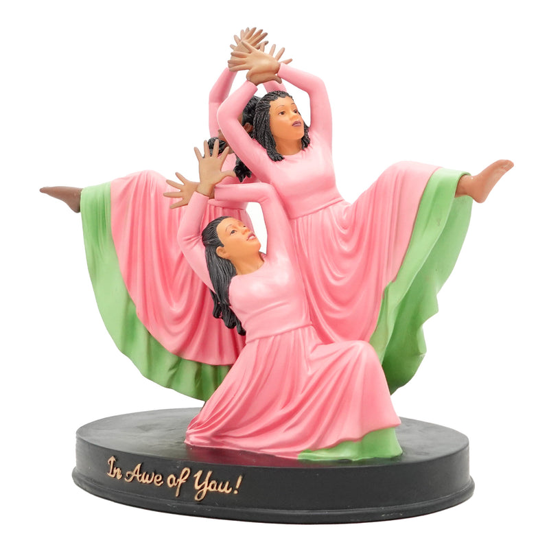 In Awe of You Figurine (Pink/Green)