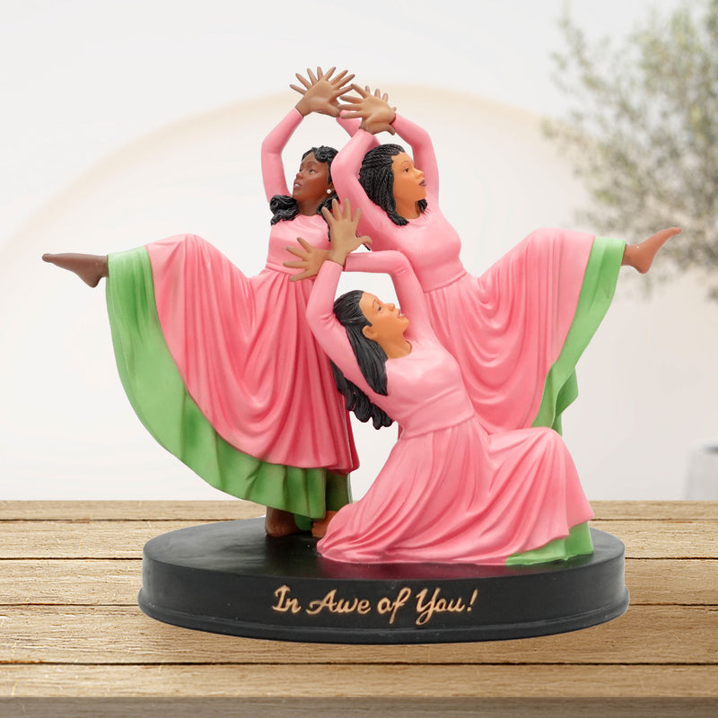 In Awe of You Figurine (Pink/Green)