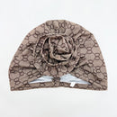 Hair Turban (Oval Diamond Weave - Brown)