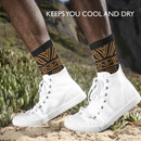 Zulu Black Patterned Men Socks