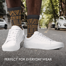 Zulu Black Patterned Men Socks