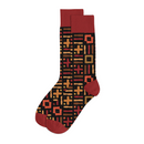 Kasai Red Patterned Men Socks