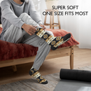 Kuba Black Patterned Men Socks
