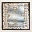 Satin Scarf (Gold Chain - Brown)