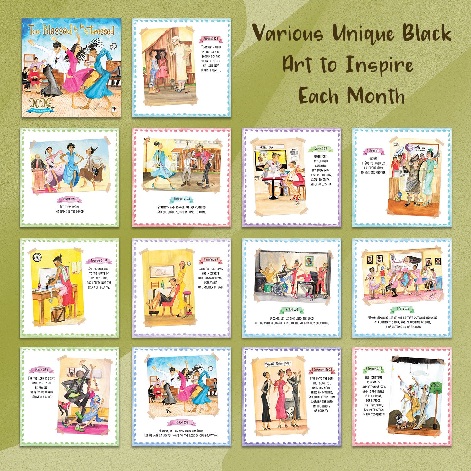 2026 Too Blessed Calendar