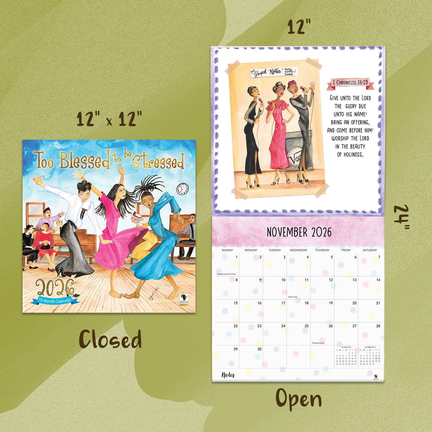 2026 Too Blessed Calendar