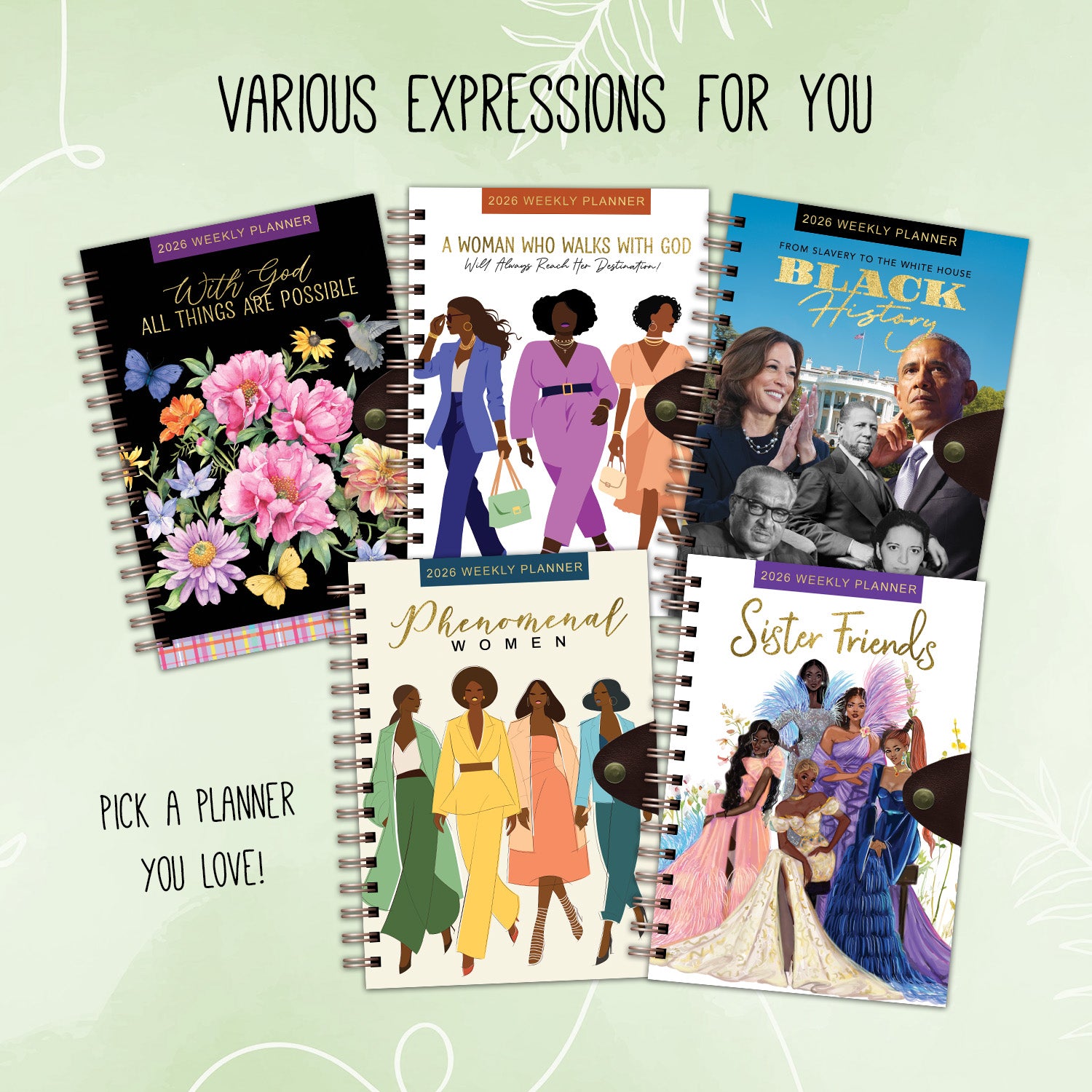 2026 With God All Things Weekly Planner