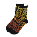 Bogolan Gradient Patterned Women's Quarter Sock