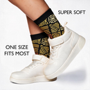 Bogolan Gradient Patterned Women's Quarter Sock