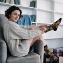Roots Patterned Women's Quarter Sock