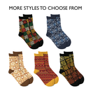 Roots Patterned Women's Quarter Sock