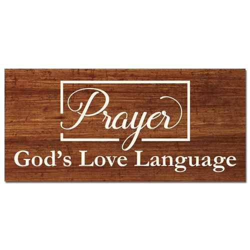 GODS LOVE LANGUAGE WALL PLAQUE