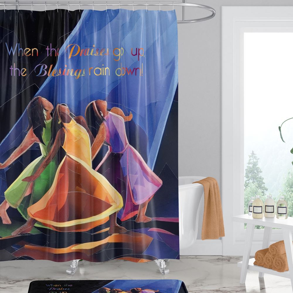 PRAISES GO UP SHOWER CURTAIN