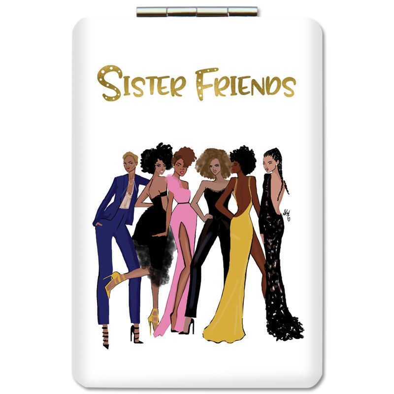 SISTER FRIENDS 2 COMPACT POCKET MIRROR