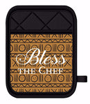 BLESS THE CHEF MITT/POT HOLDER SET
