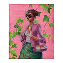 Pink and Green Blanket