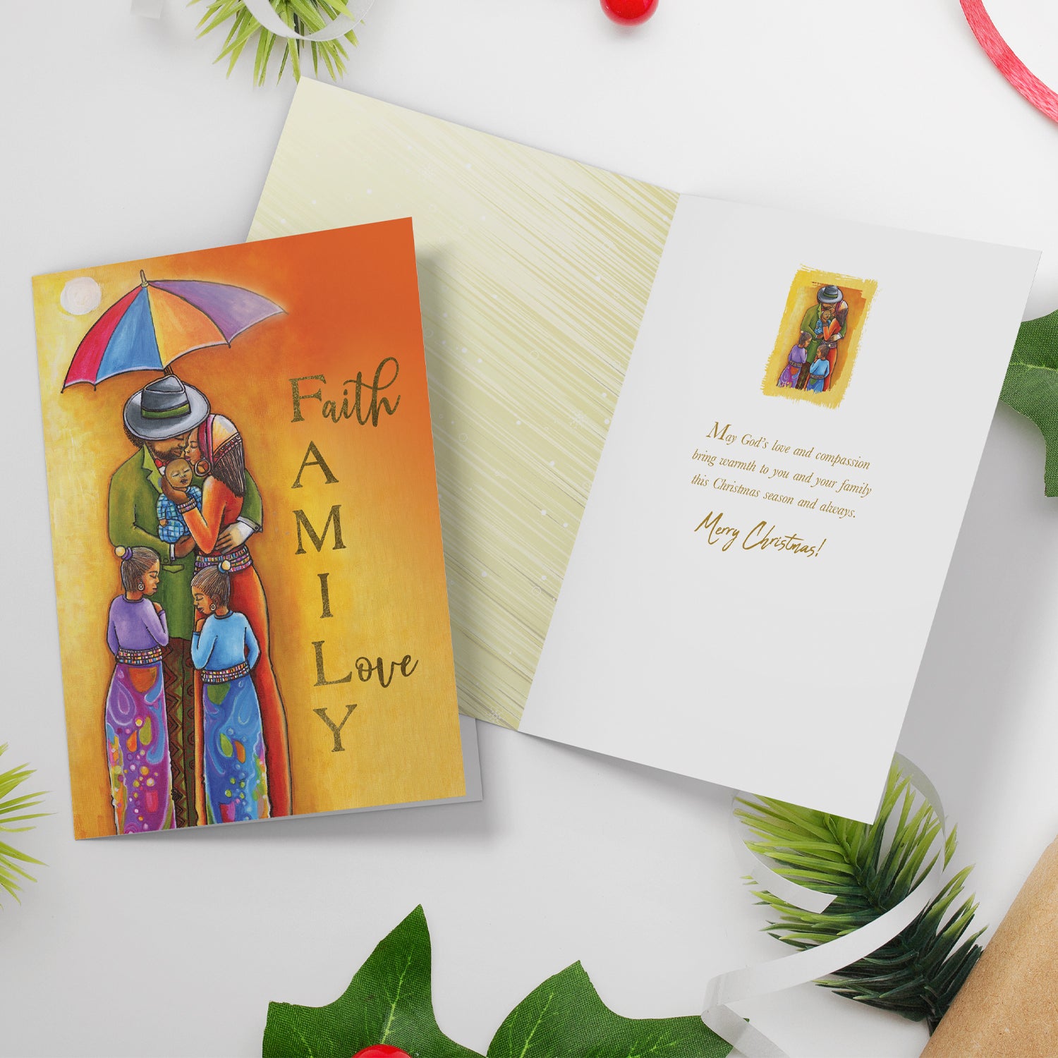FAITH FAMILY LOVE CHRISTMAS CARD