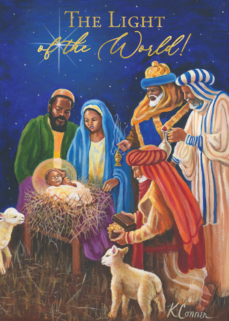 Wise Men Nativity Scene Christmas Card