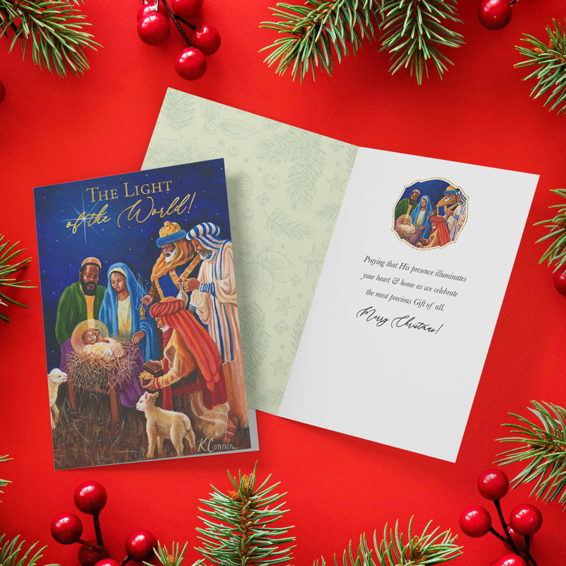 Wise Men Nativity Scene Christmas Card