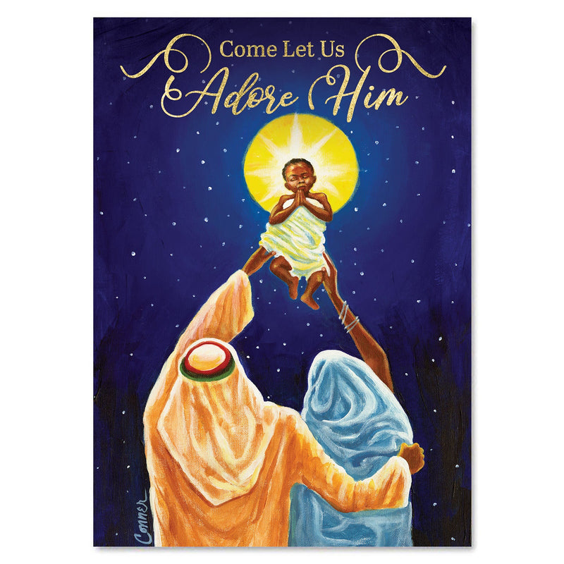 Come Let Us Adore Him Christmas Card