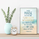 WONDERFULLY MADE WALL PLAQUE