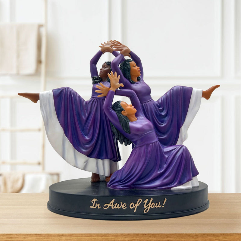 In Awe of You Figurine (Purple/White)