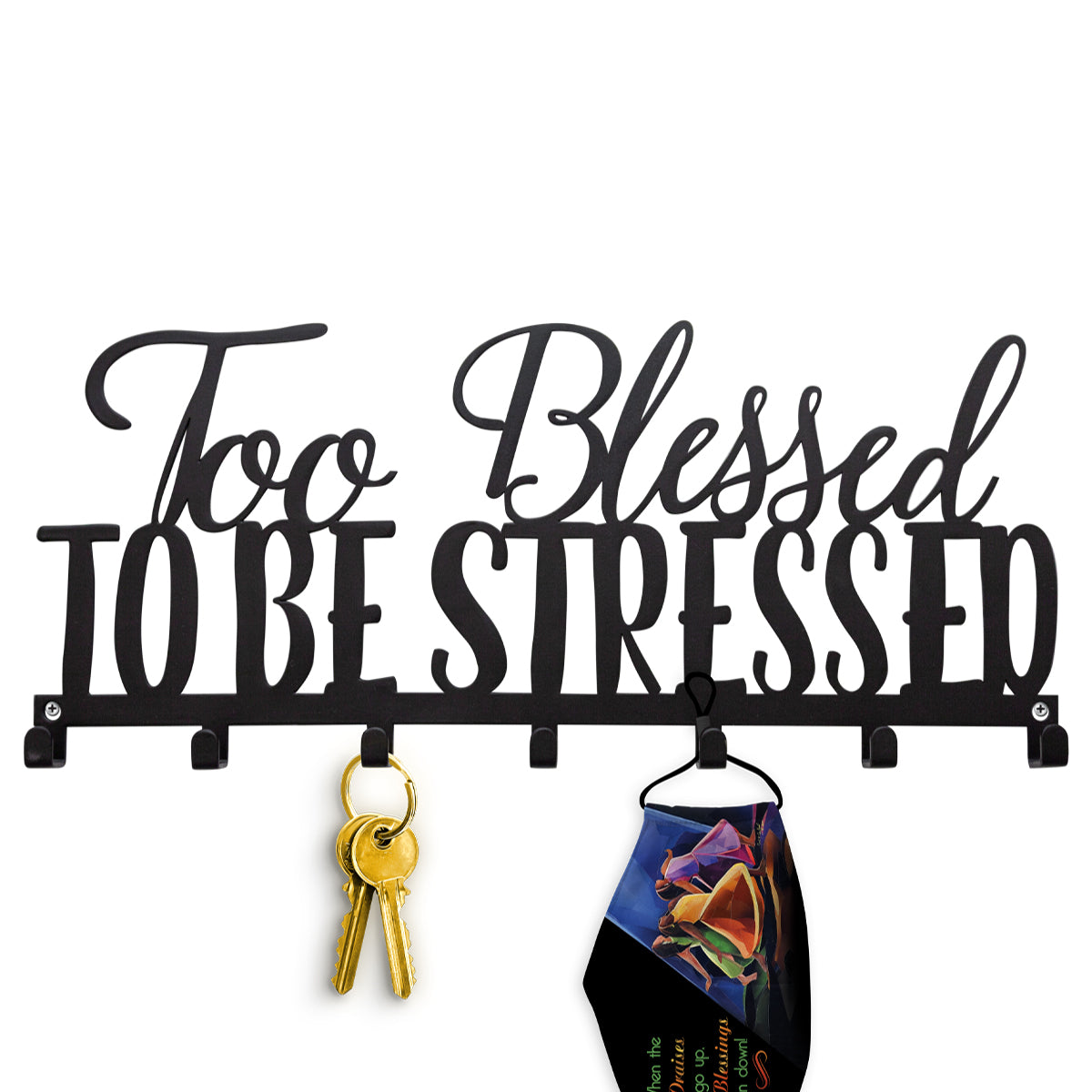 TOO BLESSED KEY HOLDER