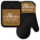 BLESS THE CHEF MITT/POT HOLDER SET