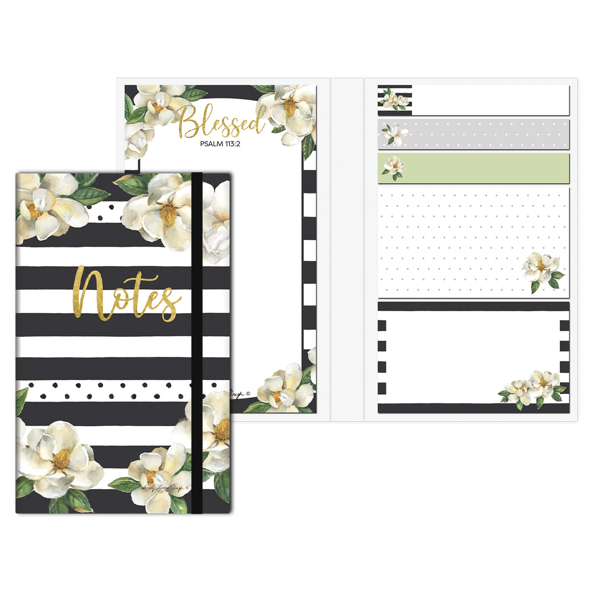 BLESSED MAGNOLIA STICKY NOTE BOOKLET