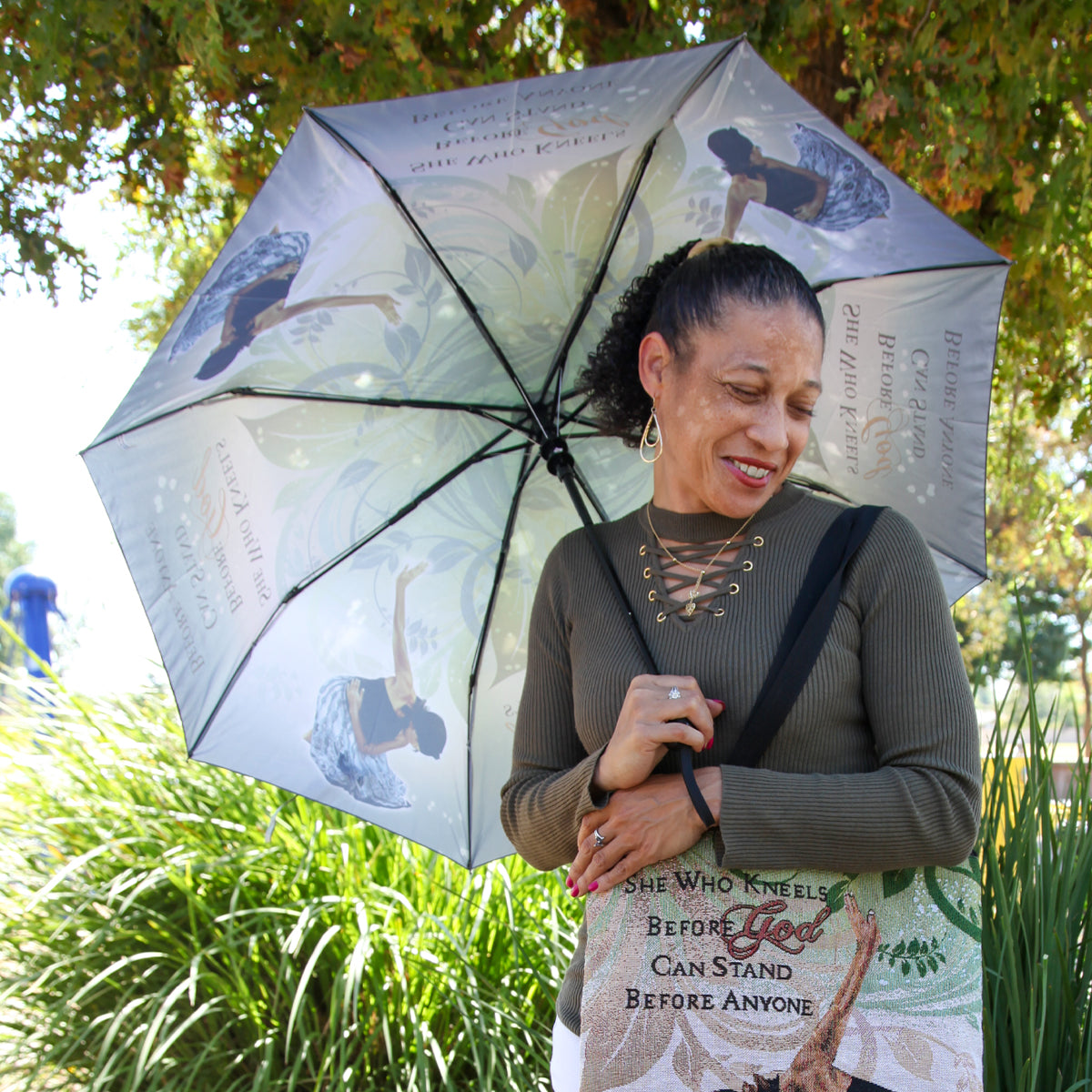 SHE WHO KNEELS UMBRELLA
