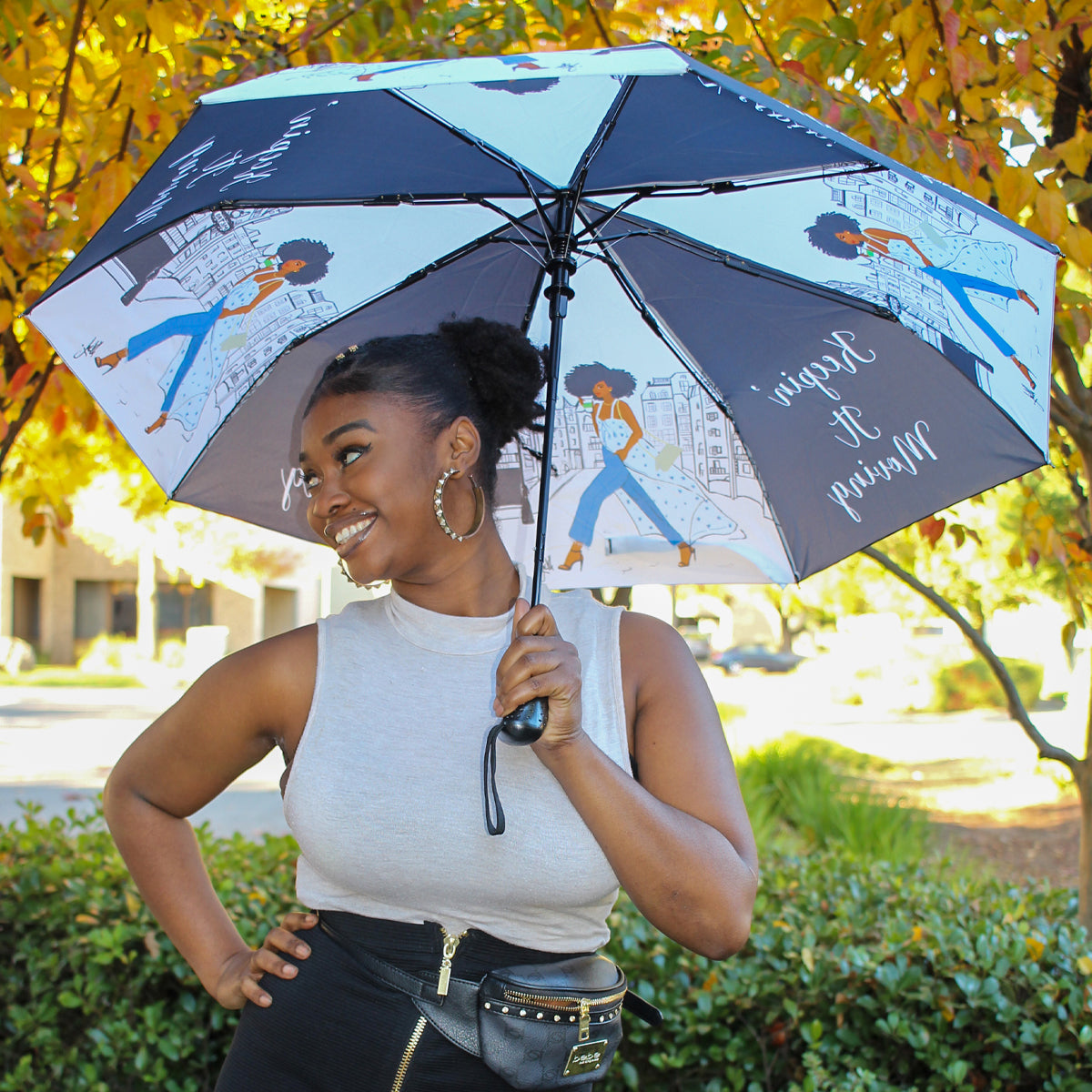 KEEPIN IT MOVING UMBRELLA