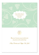C917 Three Ladies Pink and Green Christmas Card
